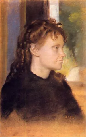 Mme. Theodore Gobillard, nee Yves Morisot Oil painting by Edgar Degas