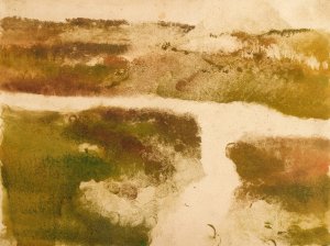 Mountain Landscape by Edgar Degas Oil Painting