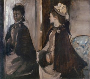 Mrs Jeantaud In The Mirror by Edgar Degas Oil Painting