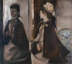 Mrs Jeantaud In The Mirror by Edgar Degas Oil Painting