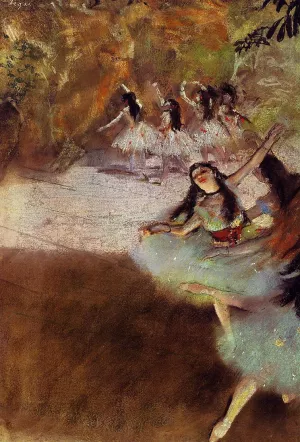 On the Stage by Edgar Degas Oil Painting