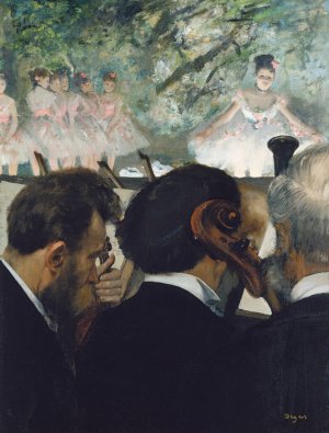 Orchestra Musicians by Edgar Degas Oil Painting