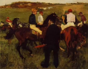 Out of the Paddock by Edgar Degas Oil Painting