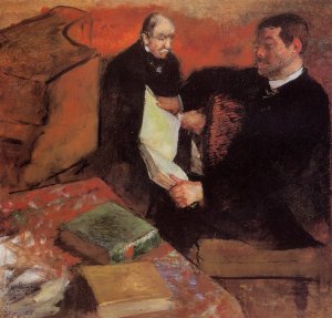 Pagan and Degas' Father Oil painting by Edgar Degas