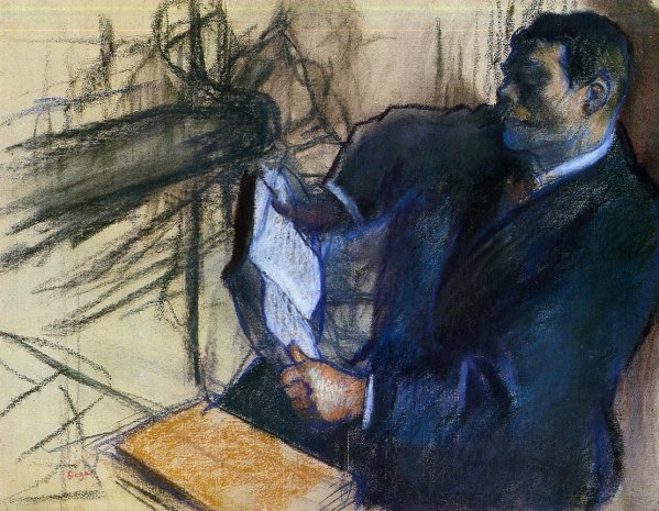 Main Product Photo of Pagans and Degas's Father Painting by Edgar Degas