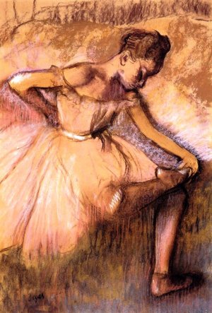 Pink Dancer II by Edgar Degas Oil Painting