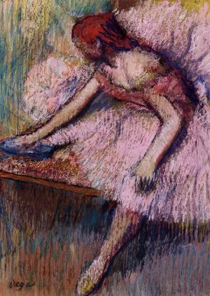 Pink Dancer painting by Edgar Degas