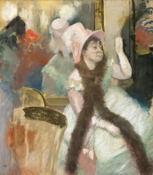 Portrait after a Costume Ball by Edgar Degas Oil Painting
