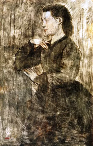 Portrait of a Woman II Oil painting by Edgar Degas