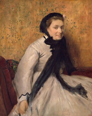 Portrait of a Woman in Gray by Edgar Degas Oil Painting