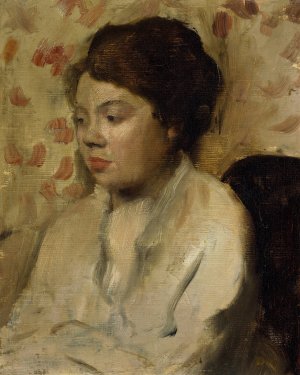 Portrait of a Young Woman by Edgar Degas Oil Painting