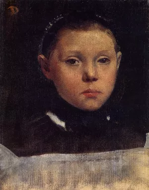 Portrait of Giulia Bellelli by Edgar Degas - Oil Painting Reproduction