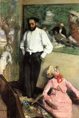 Portrait of Henri Michel-Levy by Edgar Degas Oil Painting