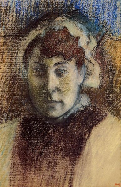 Portrait of Madame Ernest May by Edgar Degas - Hand-Painted Oil Painting Reproduction