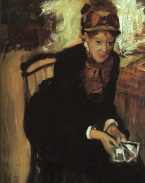 Portrait of Mary Cassatt by Edgar Degas Oil Painting