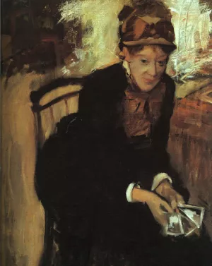 Portrait of Mary Cassatt painting by Edgar Degas