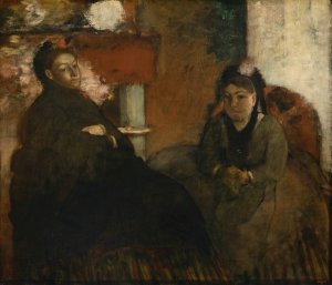 Portrait of Mme. Lisle and Mme Loubens by Edgar Degas Oil Painting