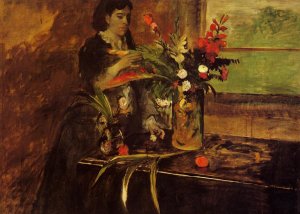 Portrait of Mme. Rene De Gas, nee Estelle Musson by Edgar Degas Oil Painting