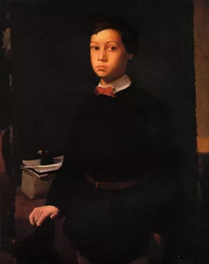 Portrait of Rene De Gas by Edgar Degas - Oil Painting Reproduction