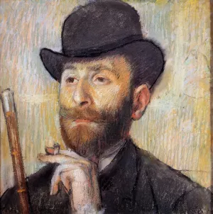 Portrait of Zacherie Zacharian by Edgar Degas - Oil Painting Reproduction