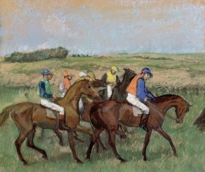 Races by Edgar Degas Oil Painting