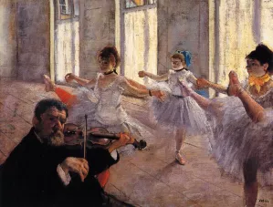 Rehearsal Oil Painting by Edgar Degas - Bestsellers