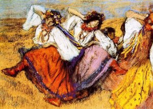 Russian Dancers 3 by Edgar Degas Oil Painting