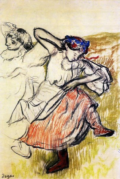 Russian Dancers 4 by Edgar Degas - Hand-Painted Oil Painting Reproduction