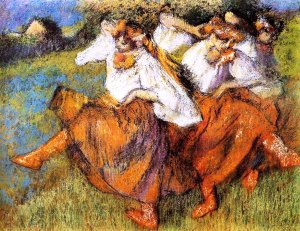Russian Dancers 7 by Edgar Degas Oil Painting