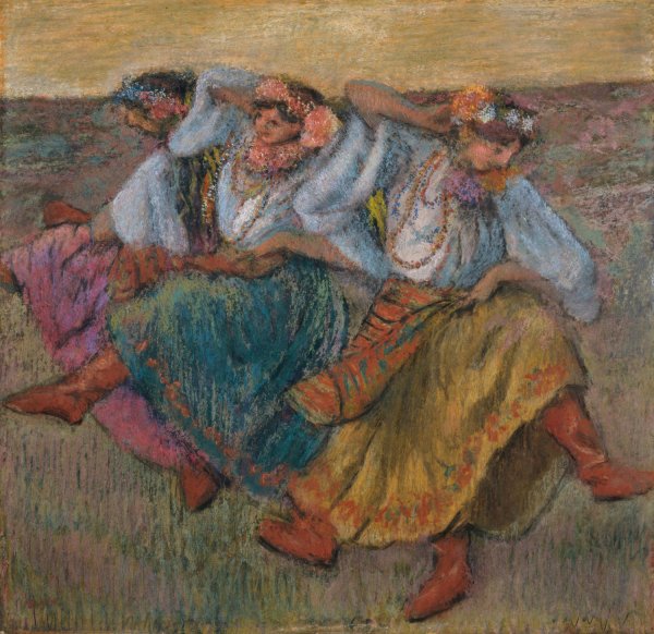 Russian Dancers  by Edgar Degas - Hand-Painted Oil Painting Reproduction