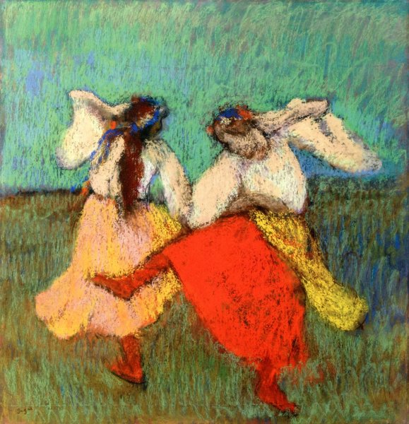 Russian Dancers by Edgar Degas - Hand-Painted Oil Painting Reproduction
