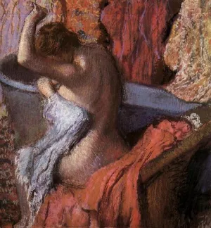 Seated Bather Drying Herself painting by Edgar Degas