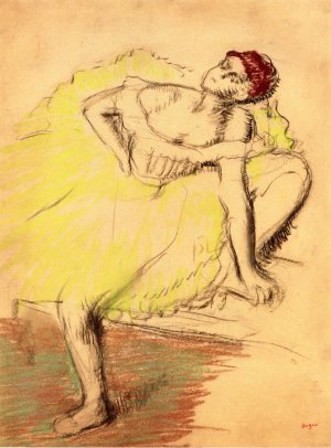 Seated Dancer II by Edgar Degas Oil Painting