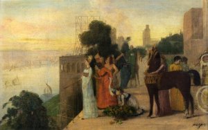 Semiramis Building a City by Edgar Degas Oil Painting