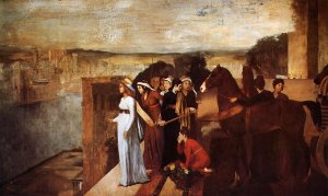 Semiramis Building Babylon by Edgar Degas Oil Painting