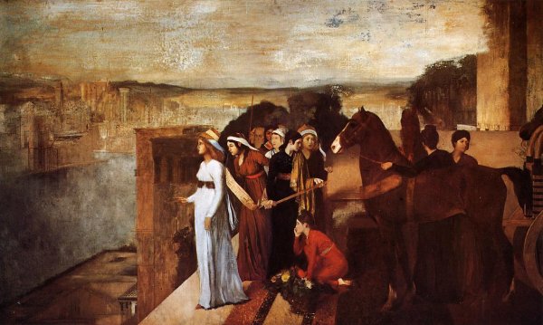 Semiramis Building Babylon by Edgar Degas - Hand-Painted Oil Painting Reproduction