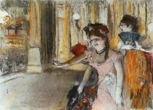 Singers on Stage by Edgar Degas Oil Painting