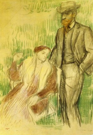 Study for a Portrait by Edgar Degas Oil Painting