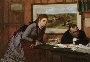 Sulking by Edgar Degas Oil Painting