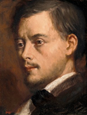 Tete d'homme by Edgar Degas Oil Painting