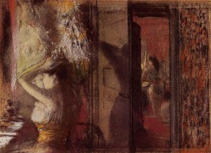 The Actresses Dressing Room by Edgar Degas Oil Painting