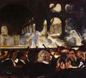 The Ballet Scene from 'Robert la Diable by Edgar Degas - Oil Painting Reproduction