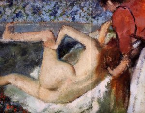 The Bath also known as Woman from Behind by Edgar Degas Oil Painting
