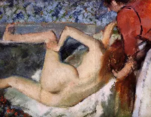 The Bath also known as Woman from Behind by Edgar Degas Oil Painting