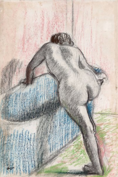 The Bath  by Edgar Degas - Hand-Painted Oil Painting Reproduction