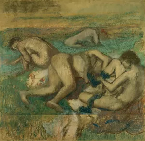 The Bathers by Edgar Degas Oil Painting