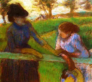 The Conversation by Edgar Degas Oil Painting