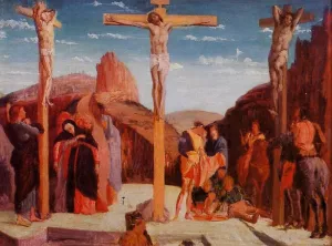 The Crucifixion after Mantegna by Edgar Degas Oil Painting