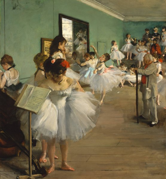 The Dance Class  by Edgar Degas - Hand-Painted Oil Painting Reproduction