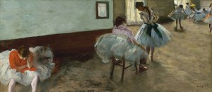 The Dance Lesson by Edgar Degas Oil Painting